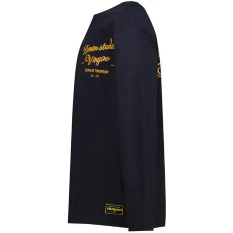 Vingino longsleeve met backprint donkerblauw, foto 2