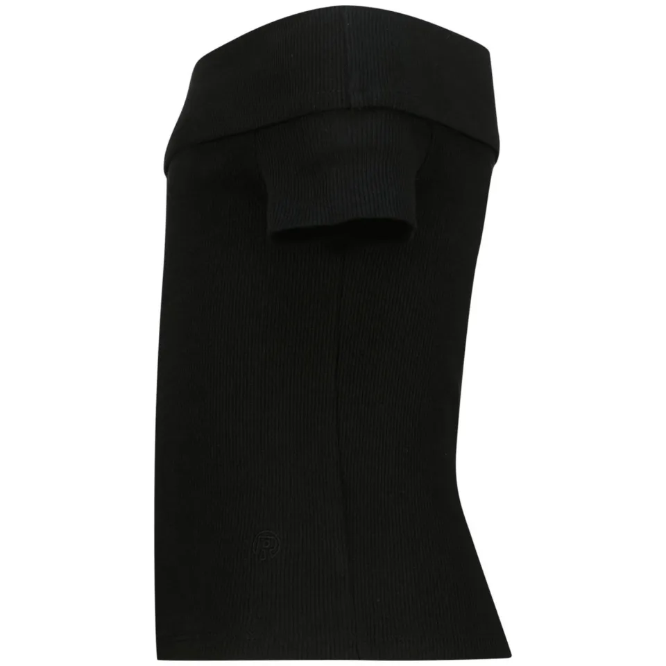 Raizzed off-shoulder top zwart, foto 5