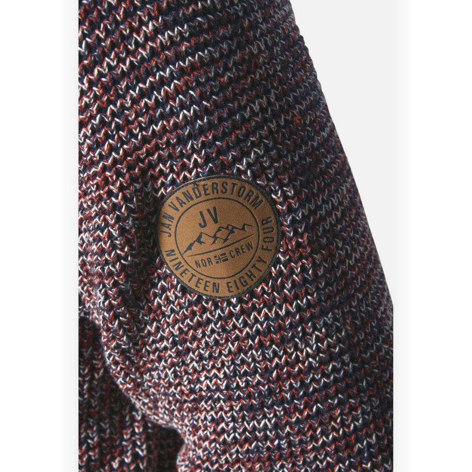 Jan Vanderstorm +FIT Collectie gebreide trui LARNO donkerrood, foto 5