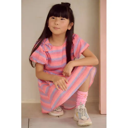 Nono Milly midi jurk roze lila, foto 4