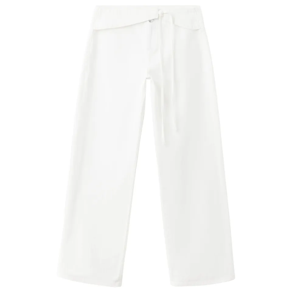 Mango TEEN wide leg jeans - wit, foto 2