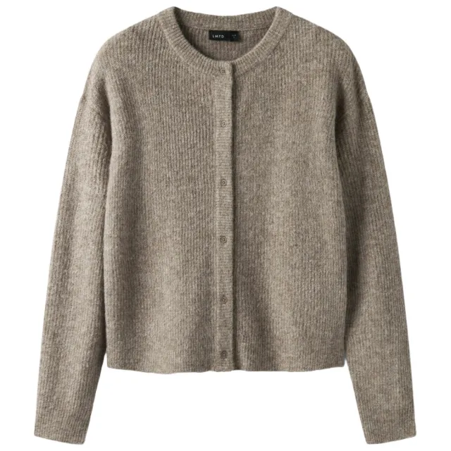 LMTD gebreid vest met wol - bruin