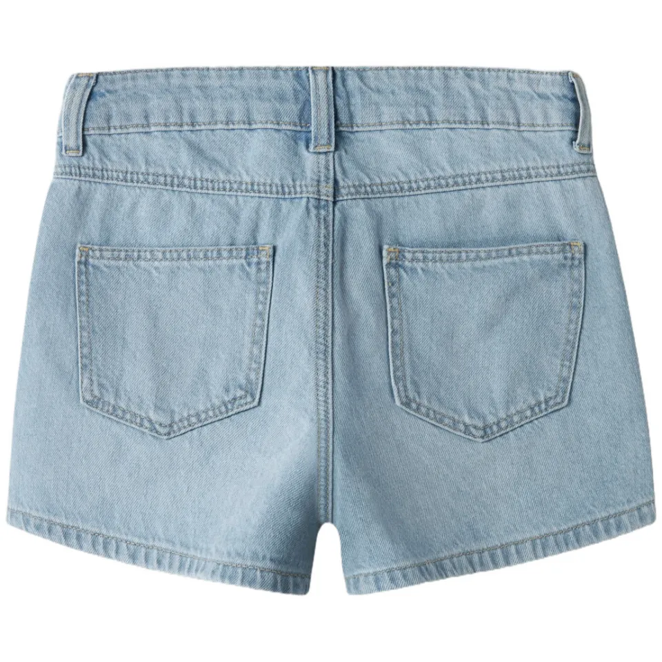NAME IT mom jeansshort lichtblauw light blue denim, foto 2
