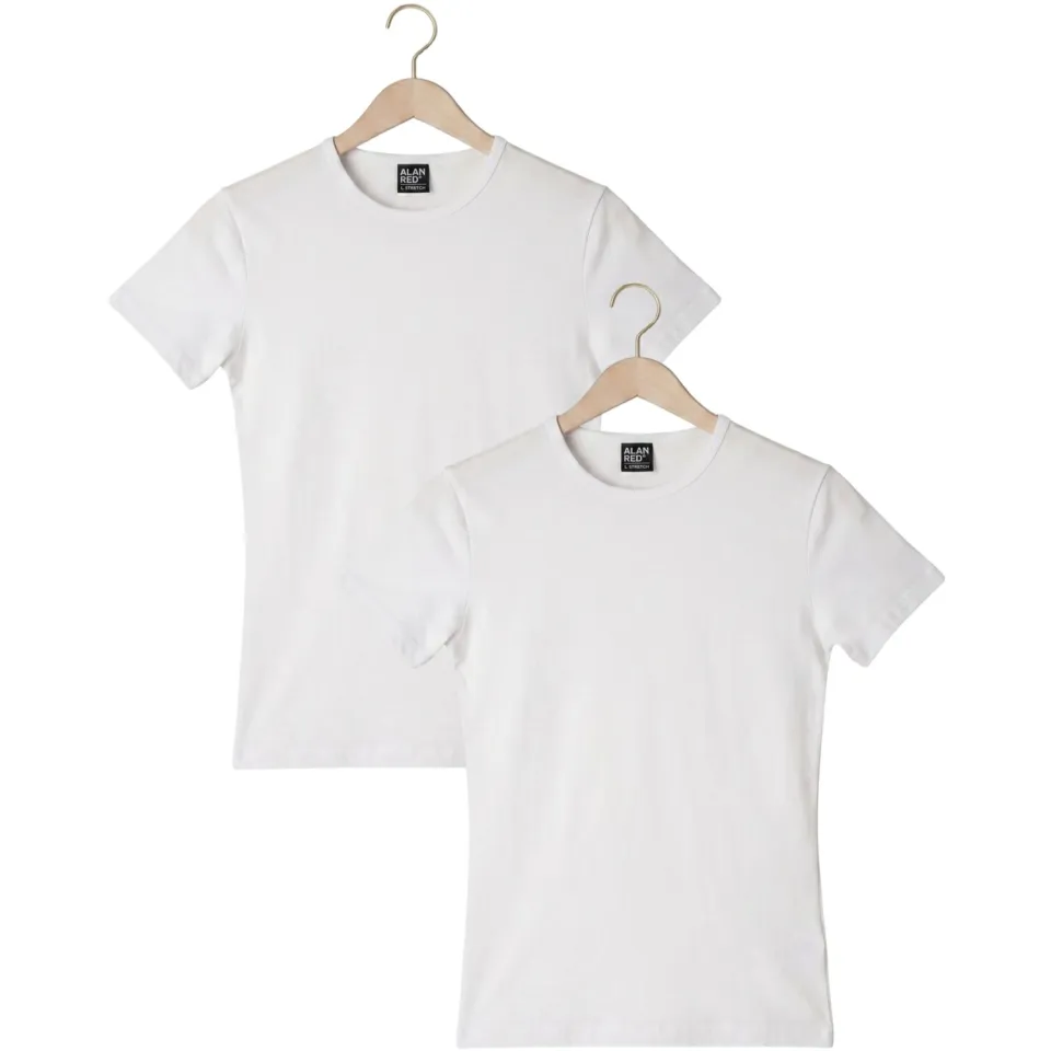 Alan Red Heren Polo's & T-shirts 6680 Ottawa - Wit, foto 2