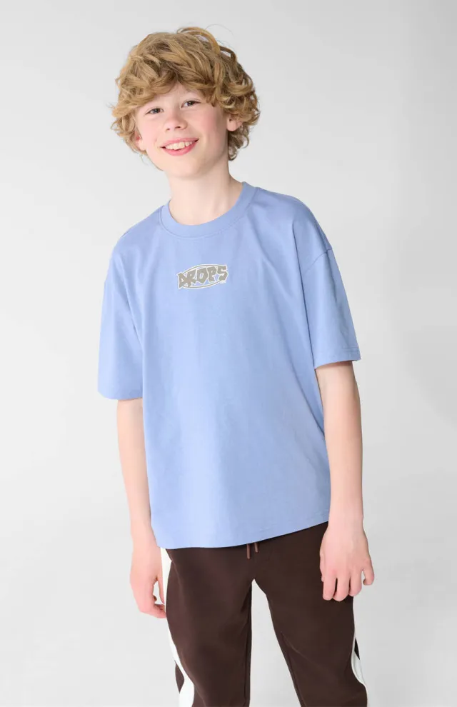 Shoeby T-shirt met backprint lichtblauw, foto 4