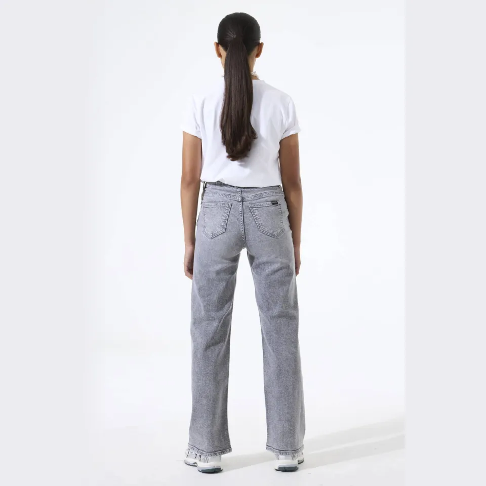 Garcia Ilvy Straight high waist straight leg jeans grey denim, foto 3