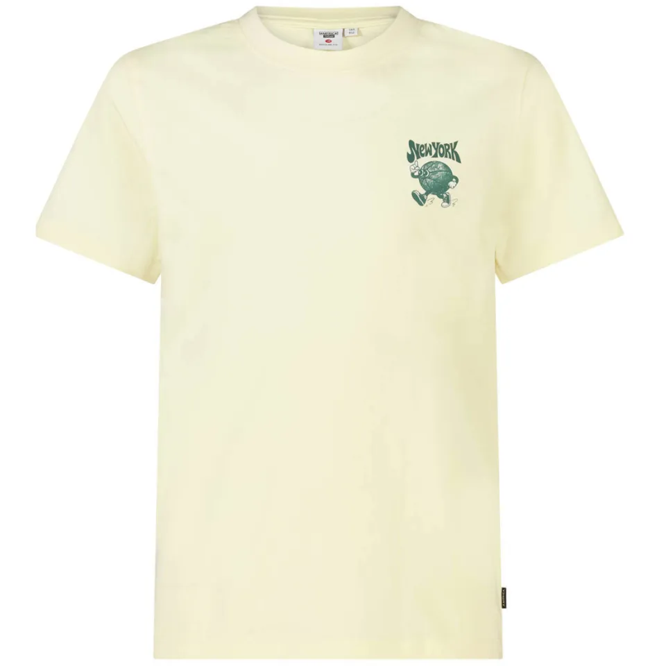 America Today t-shirt met backprint lichtgeel, foto 2