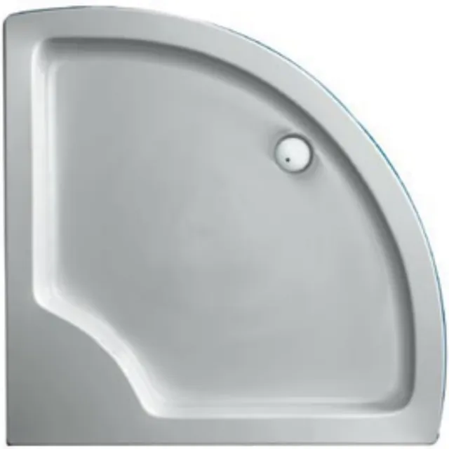 Plieger Luxury douchebak kwartrond radius 55 wit