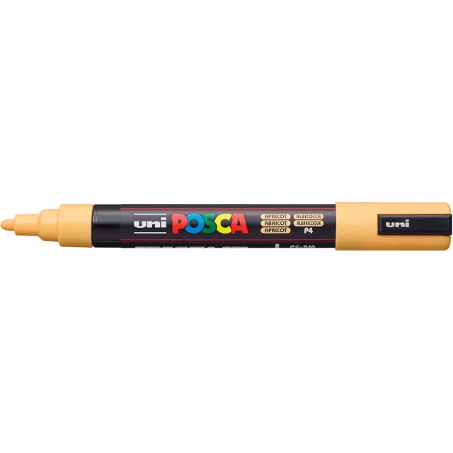 Posca marker met conische punt schrijfdikte medium abrikoos