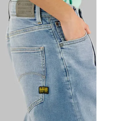 G-Star high waist loose fit jeans light blue denim, foto 6