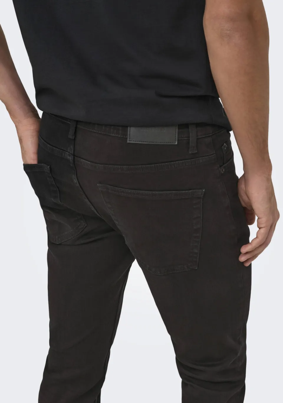 Only & Sons slim fit jeans ONSLOOM black denim, foto 4