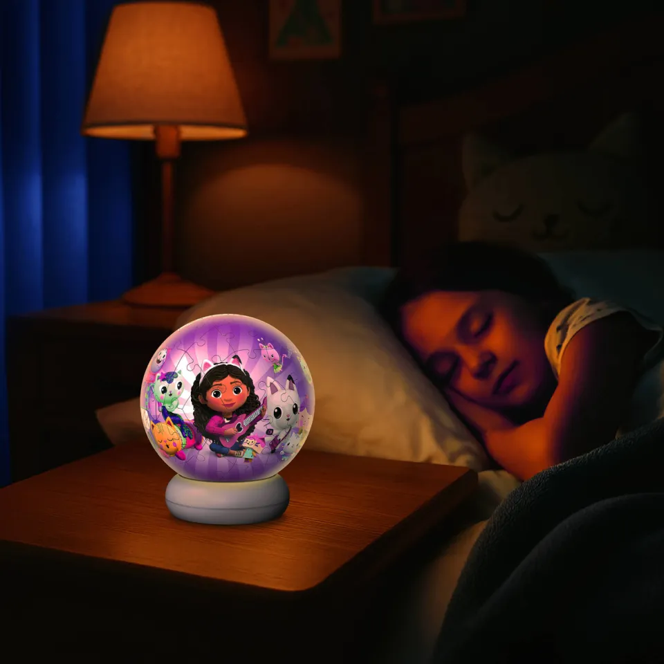 Ravensburger 3D Puzzle NightLight Gabby's Dollhouse - 72 stukjes, foto 4