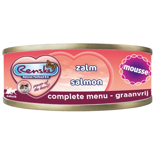 Renske Mousse zalm natvoer kat