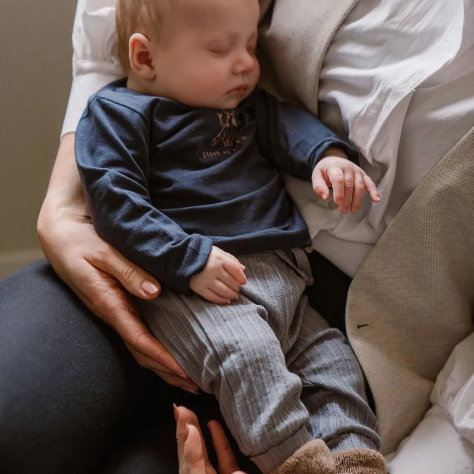 Dirkje babybroek bruin/grijs set van 2, foto 3