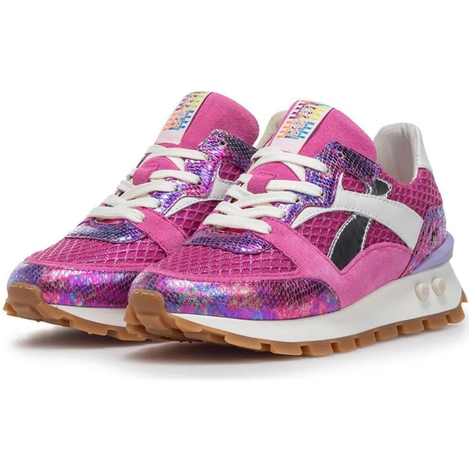 Floris Van Bommel Blokki 07.06 leren sneakers roze, foto 2