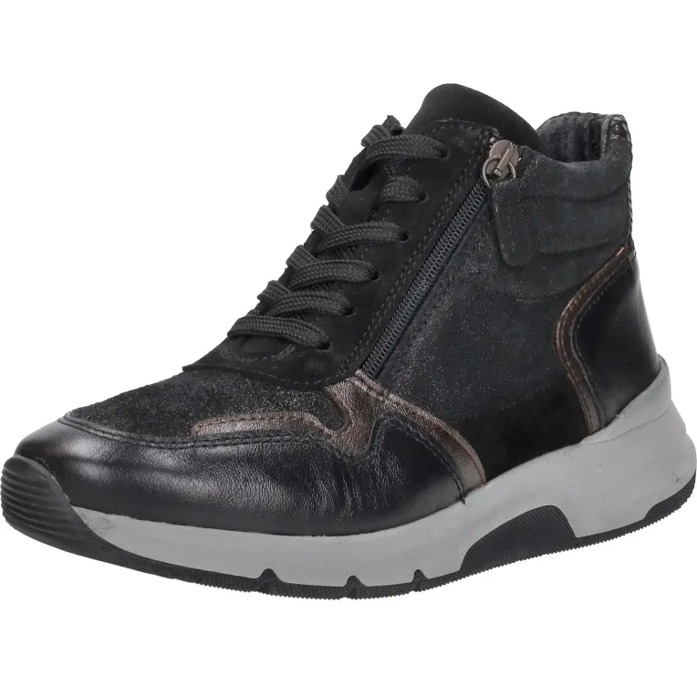 Sub55 Comfort Collection Jasmin 21 hoge sneakers zwart, foto 3