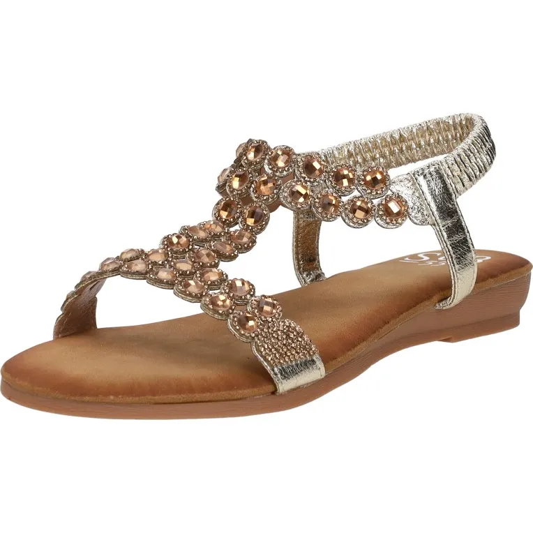 Sub55 sandalen plat goud, foto 3