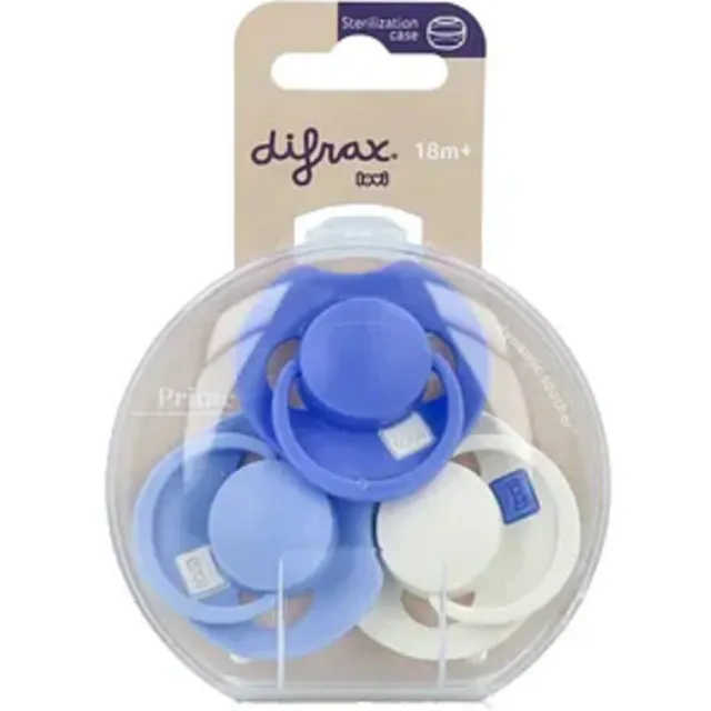 Difrax Fopspeen Prime 18+ mnd Blauw 3 stuks