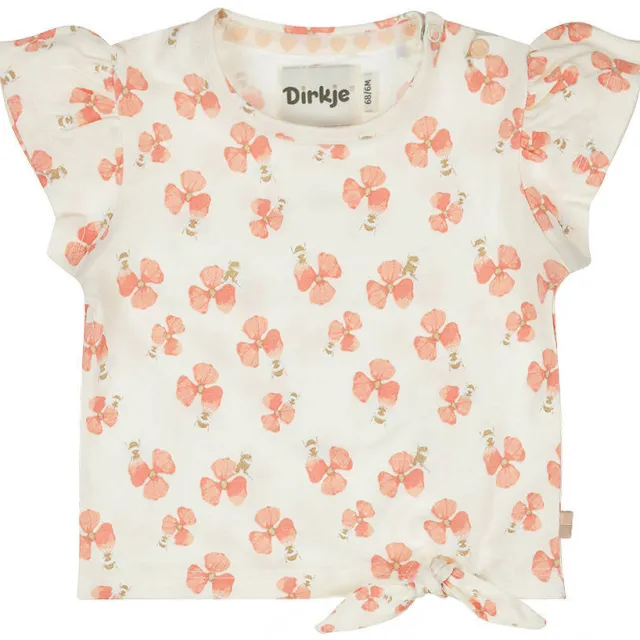 Dirkje gebloemde T-shirt ecru, foto 2