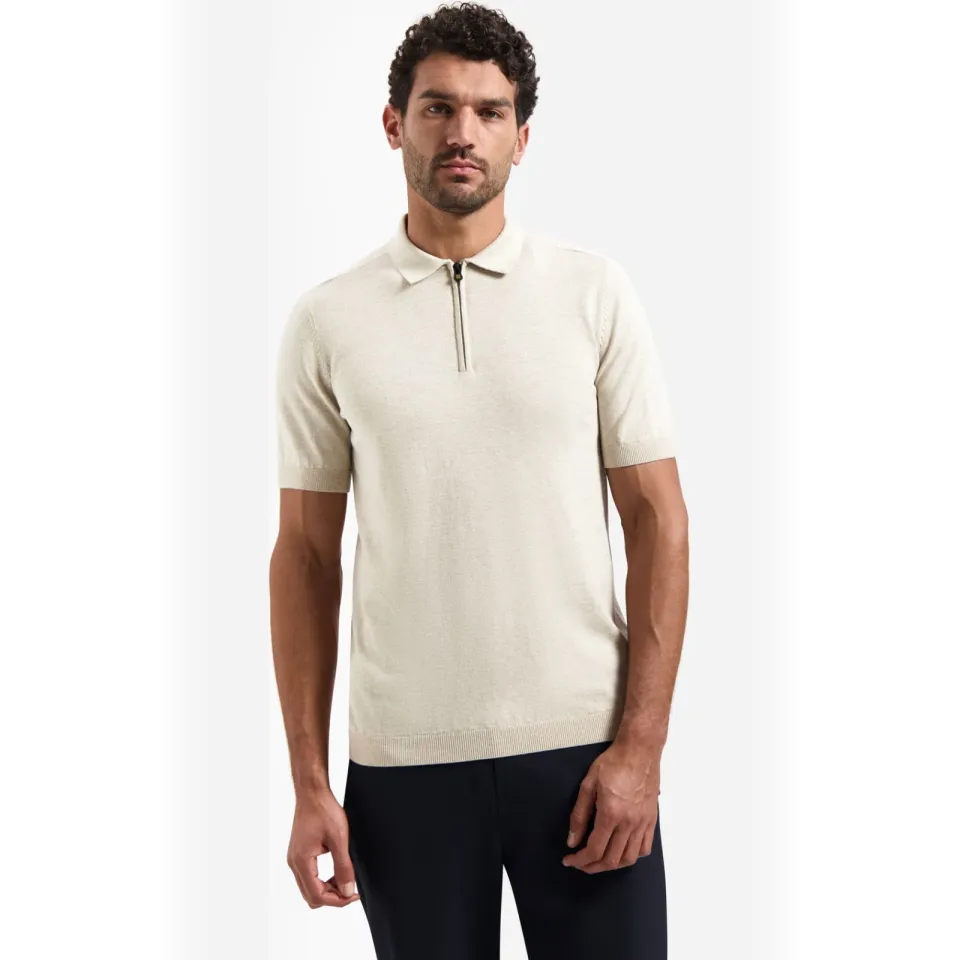No Excess regular polo beige, foto 7