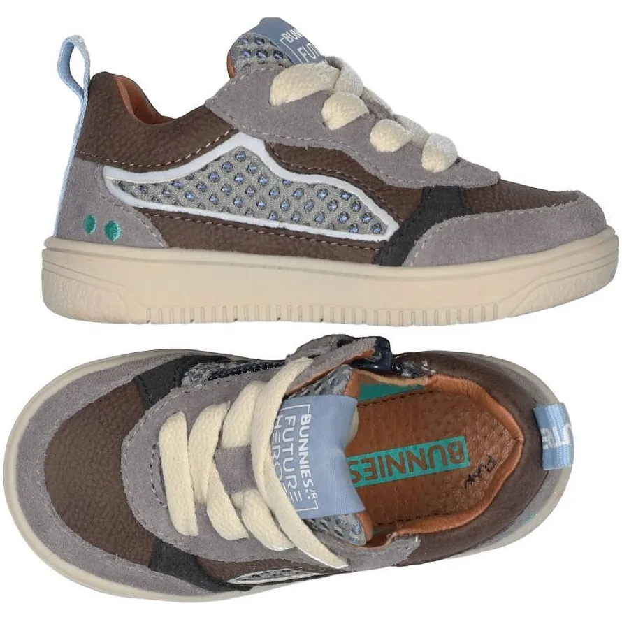 BunniesJR leren sneakers - beige/lichtblauw, foto 6