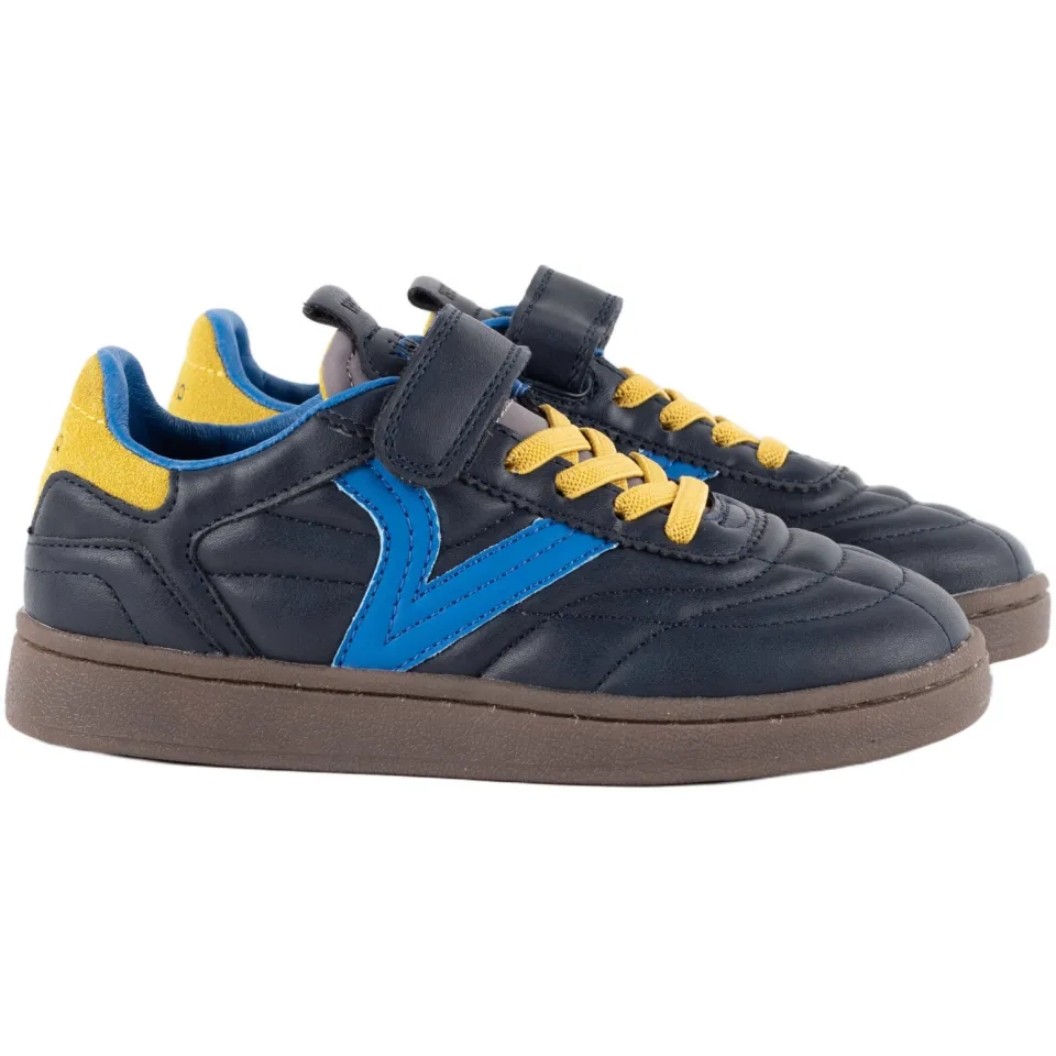 Victoria sneakers - donkerblauw/geel, foto 4