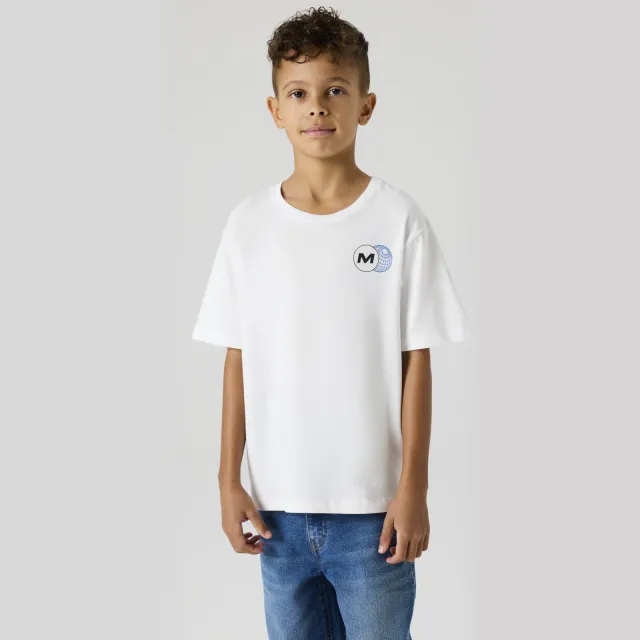 NAME IT t-shirt met backprint wit