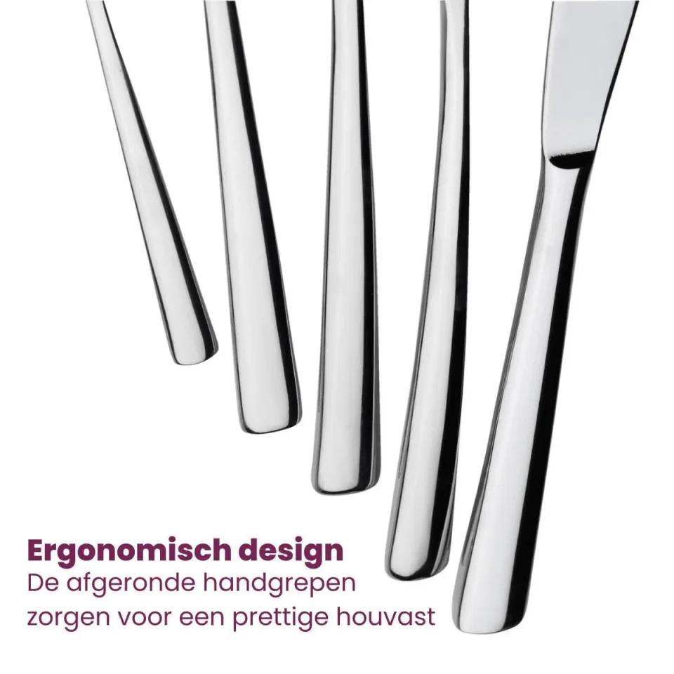 Villeroy & Boch Piemont bestekset 24-delig zilver, foto 5