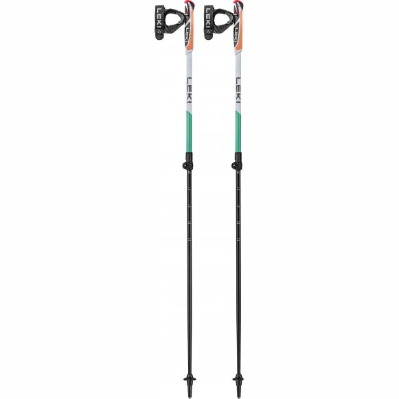 Leki Spin Shark SL - Nordicwalkingstokken-130 cm, wit/grijs