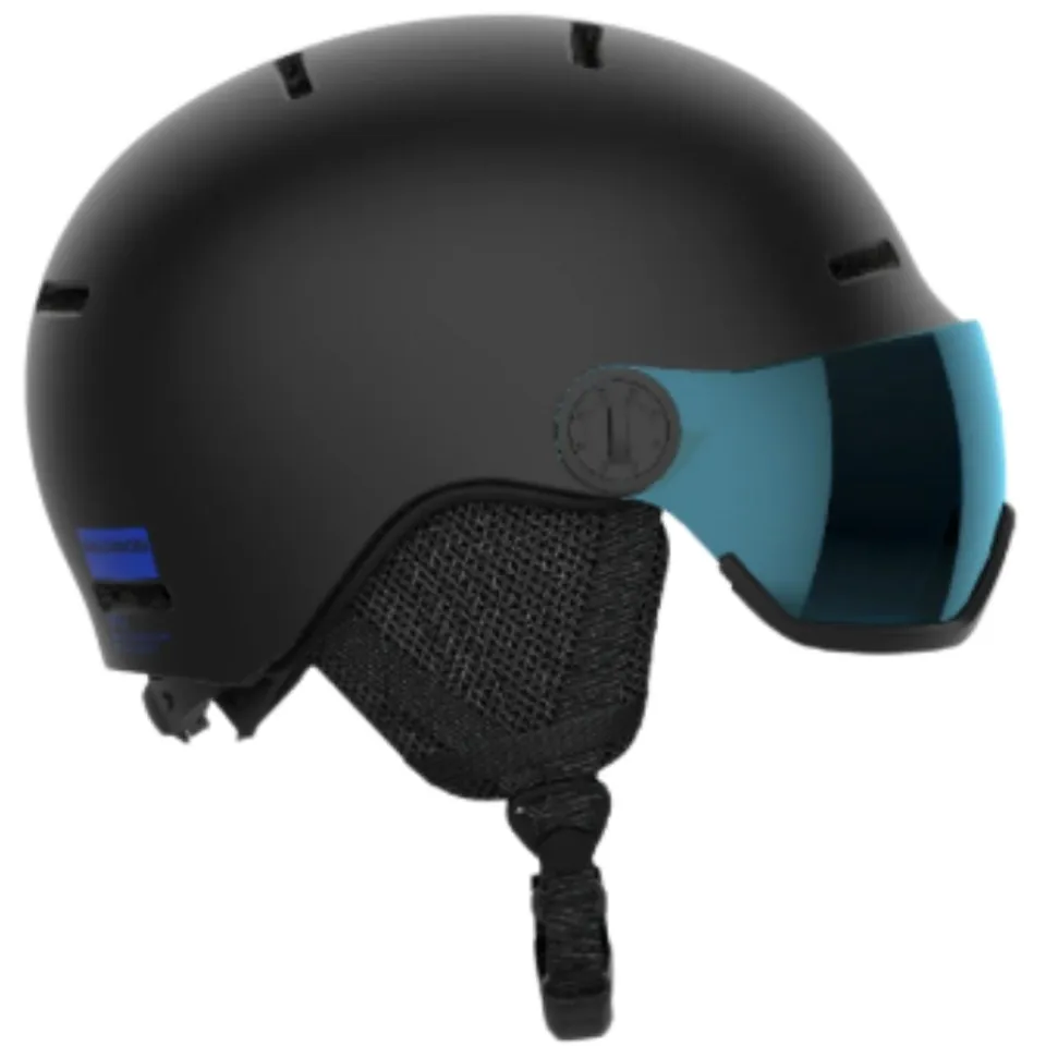 Salomon Orka Visor skihelm junior zwart