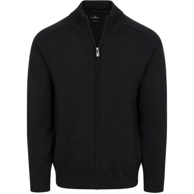 Casa Moda Vest Casamoda Vest met Rits Zwart