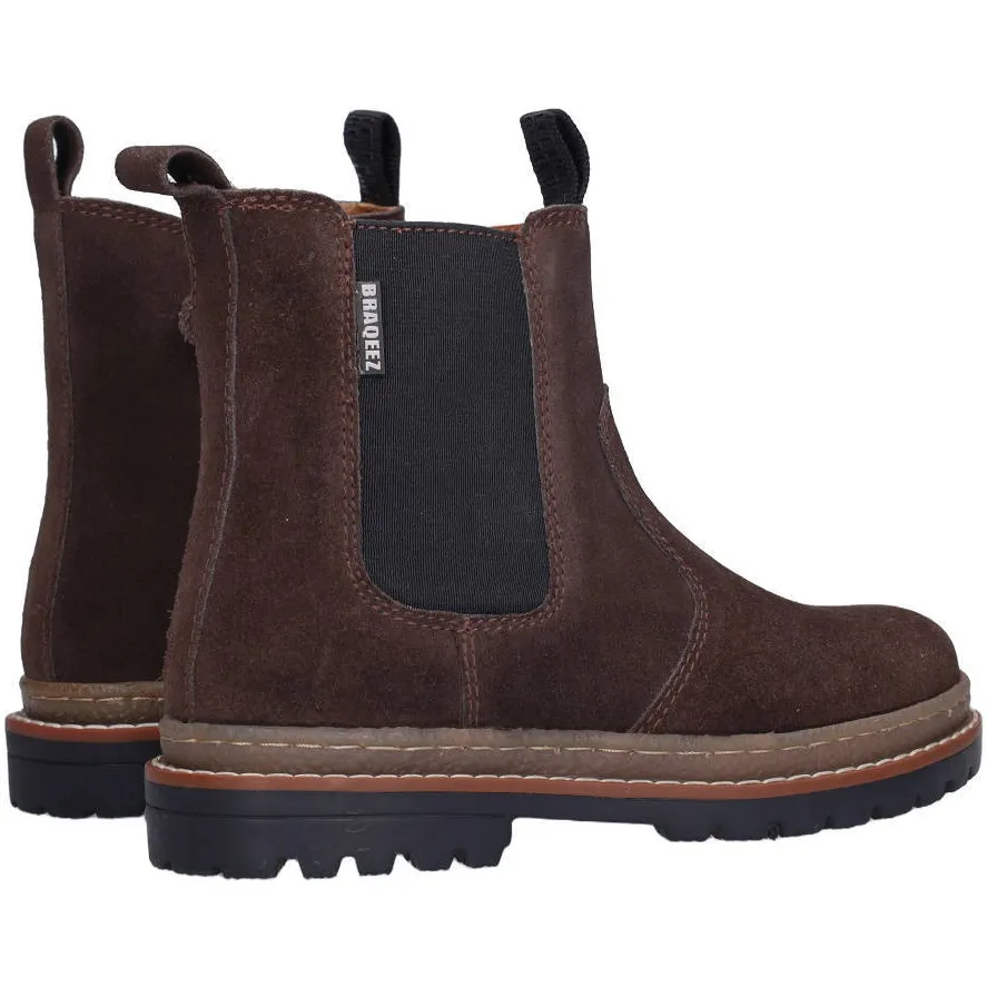 Braqeez suède enkelboots - donkerbruin, foto 6