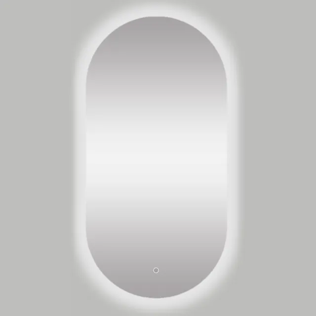 Best Design Spiegel Best Design Seldy Ovaal 100x50cm Met LED Verlichting Rondom en One-Touch Bediening