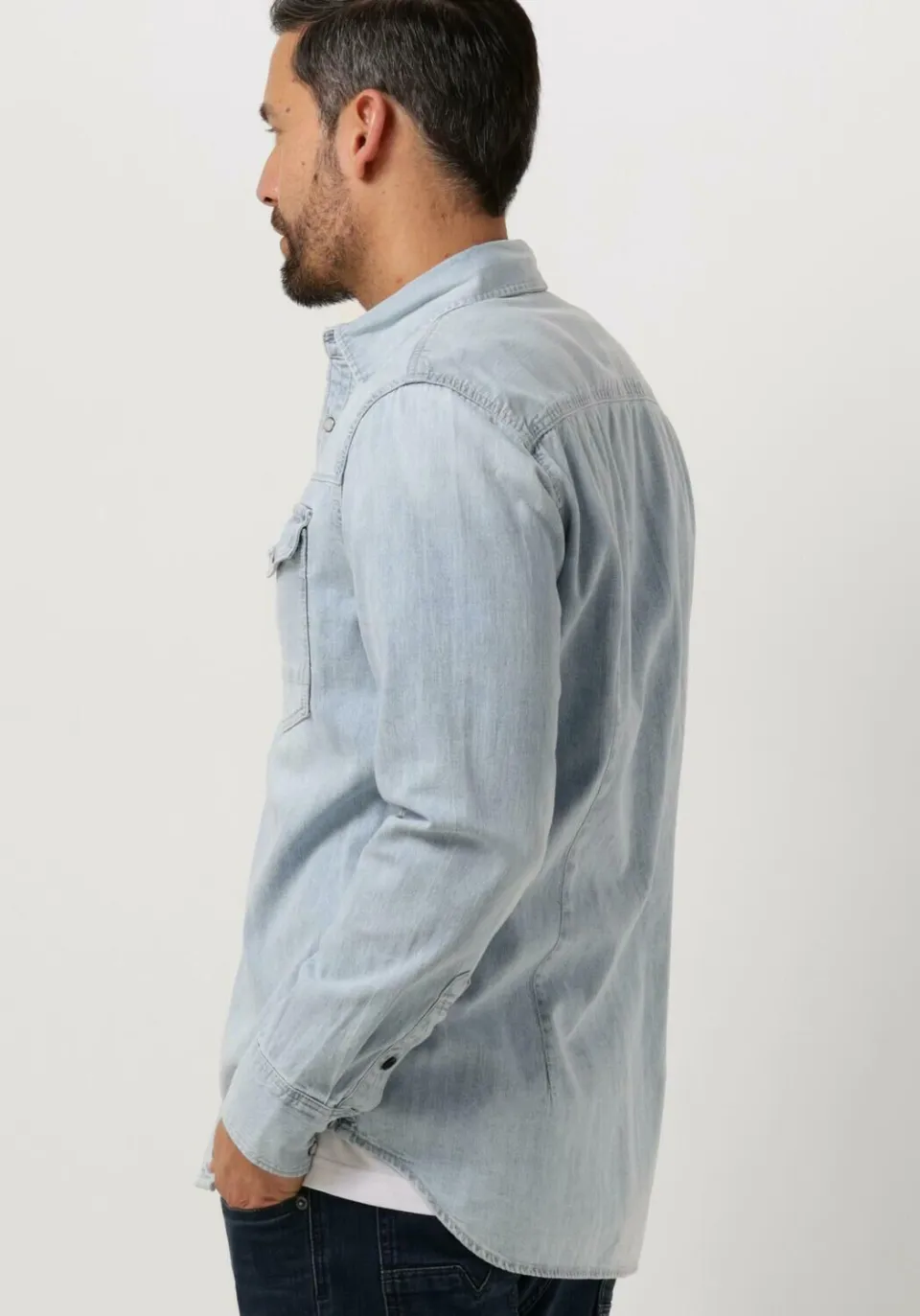 G-Star Raw Heren Overhemden Dakota Slim Shirt L/s - Lichtblauw, foto 3