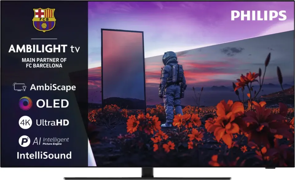 Philips 55OLED851 televisie grijs, foto 3