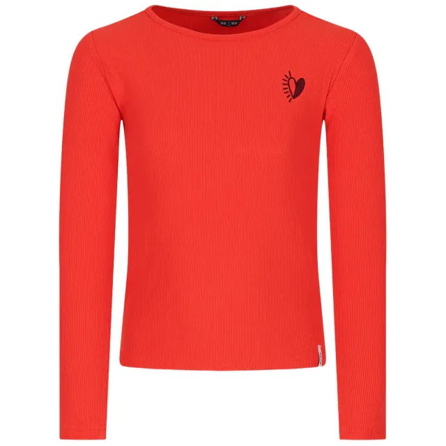 Nono longsleeve met hartjes rood
