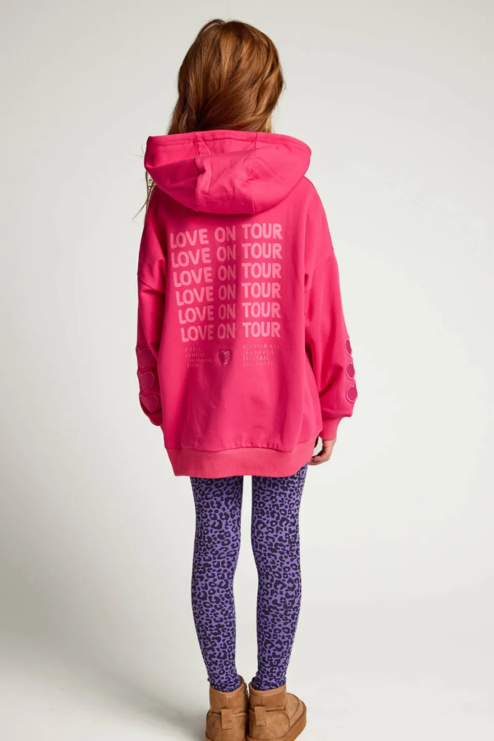 LOOXS little oversized hoodie met backprint - roze, foto 3