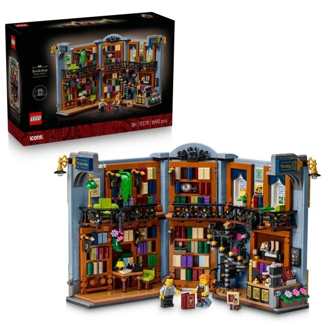 Lego Icons Boekensteun: Boekhandel Bouwpakket voor Volwassenen 11379