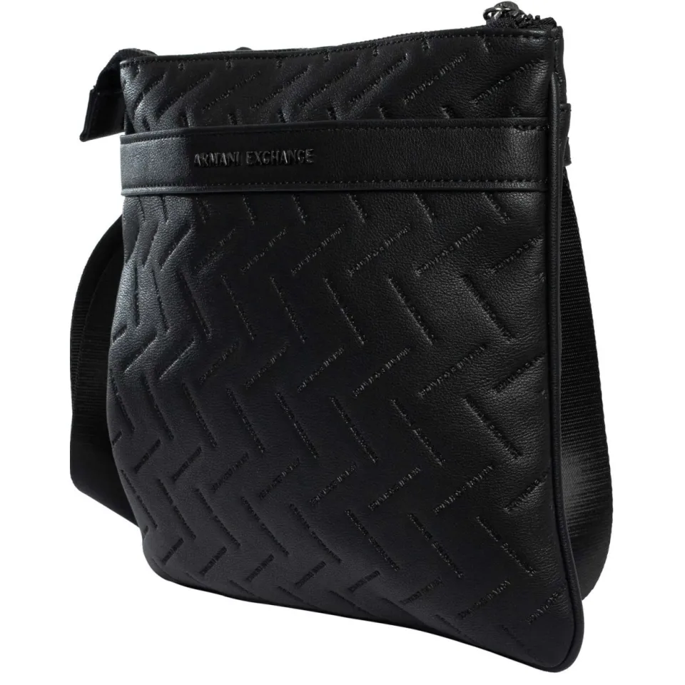 Armani Exchange Embedded Brand messenger tas zwart, foto 4