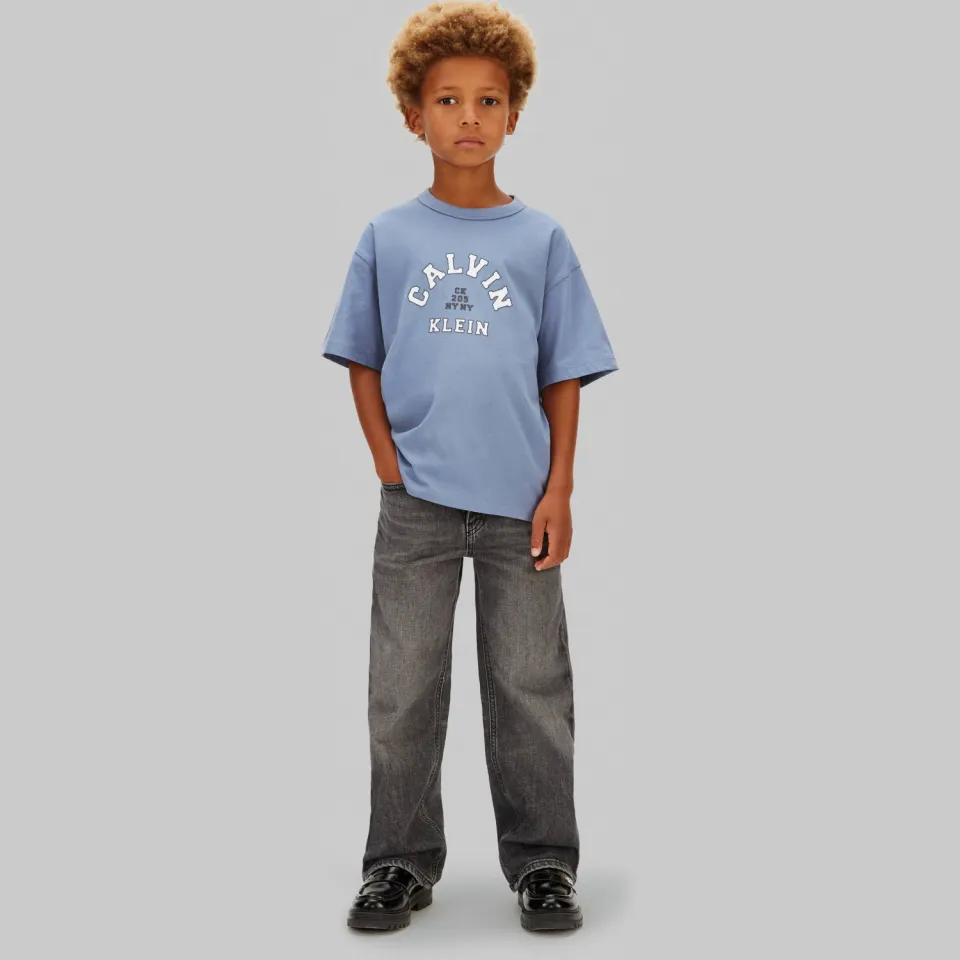 Calvin Klein t-shirt lichtblauw met logo, foto 3