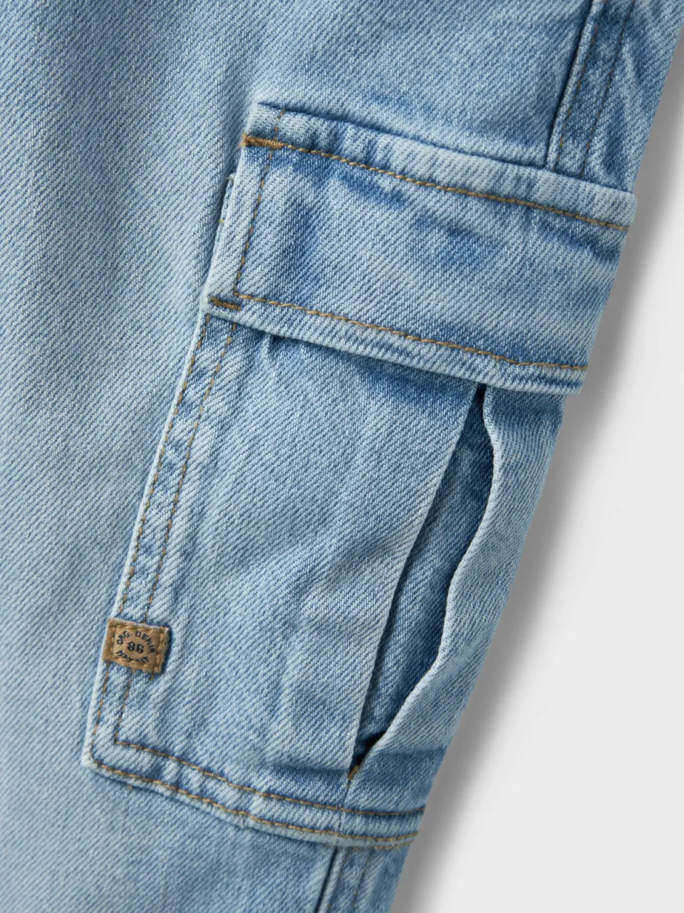 NAME IT KIDS tapered jeans light blue denim, foto 7