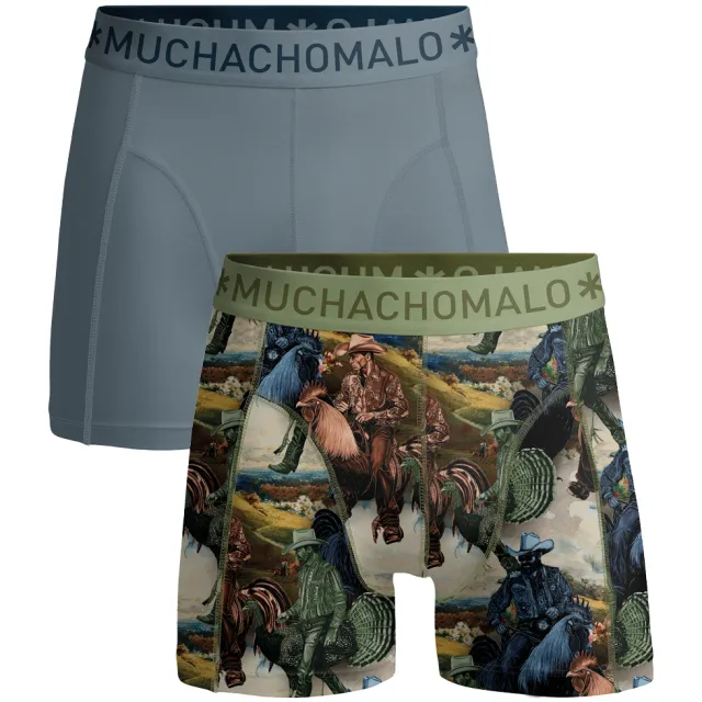 Muchachomalo Heren 2-pack Boxershorts Veelkleurig