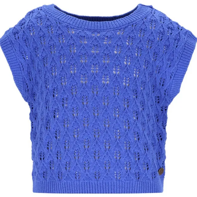 Like Flo top blauw grof gebreid, foto 2