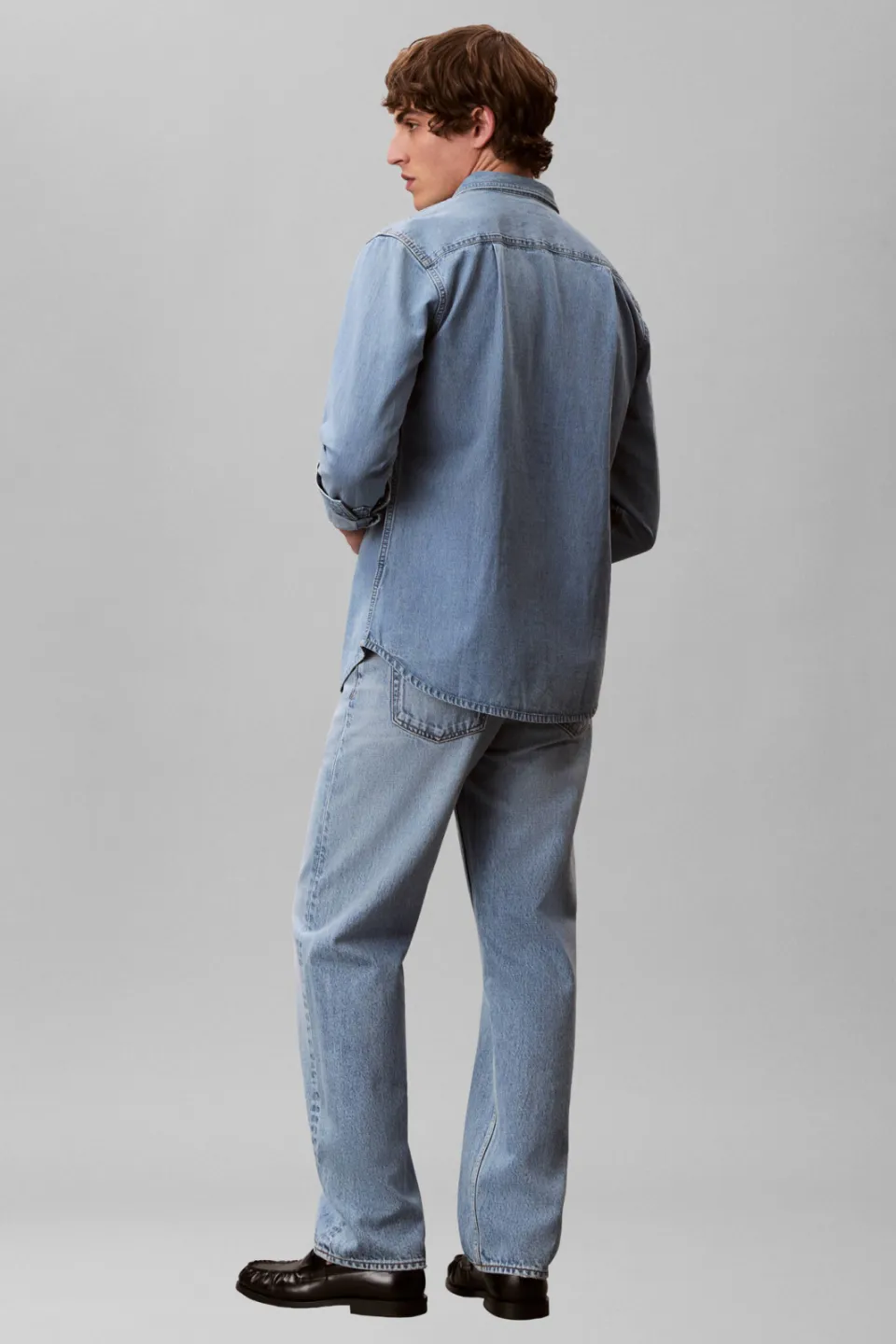 Calvin Klein JEANS 90s straight leg jeans - lichtblauw, foto 4