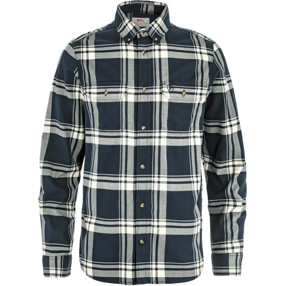 Fjällräven Övik Lite Flannel Shirt - Overhemd, grijs/blauw, foto 2