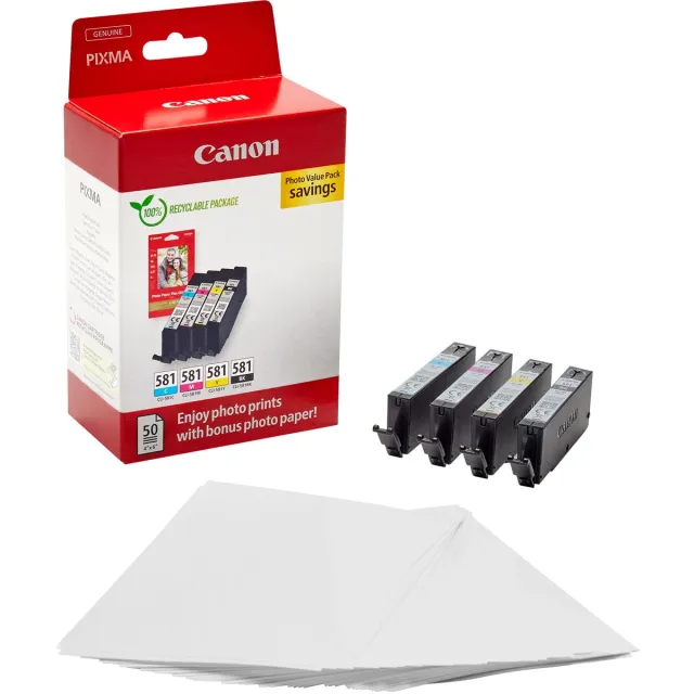 Canon Ink 2106C006 / CLI-581 Multipack B zwart en kleur