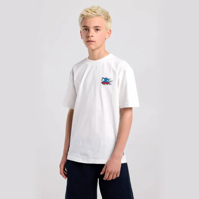America Today rechtvallend T-shirt wit, foto 6