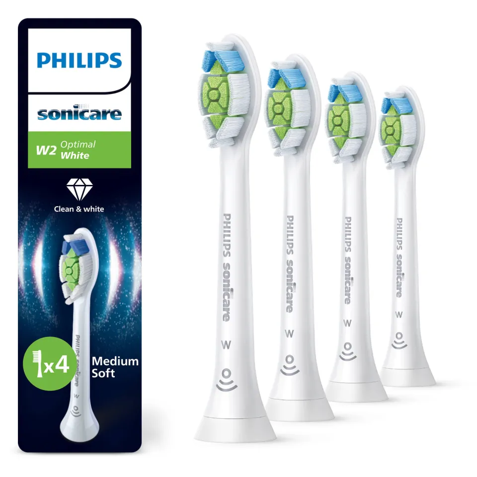 Philips Sonicare Optimal White – Opzetborstels voor Elektrische Tandenborstel – Wit – Verpakking van 4 - HX6064/87, foto 3