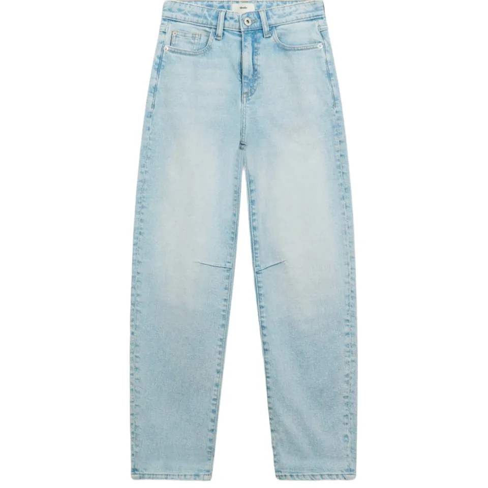 Shoeby high waist barrel jeans light blue denim, foto 2