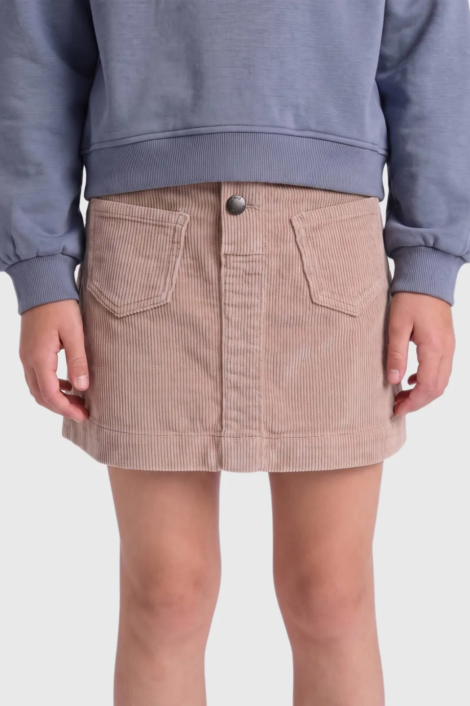 Only corduroy korte A-lijn rok beige, foto 7